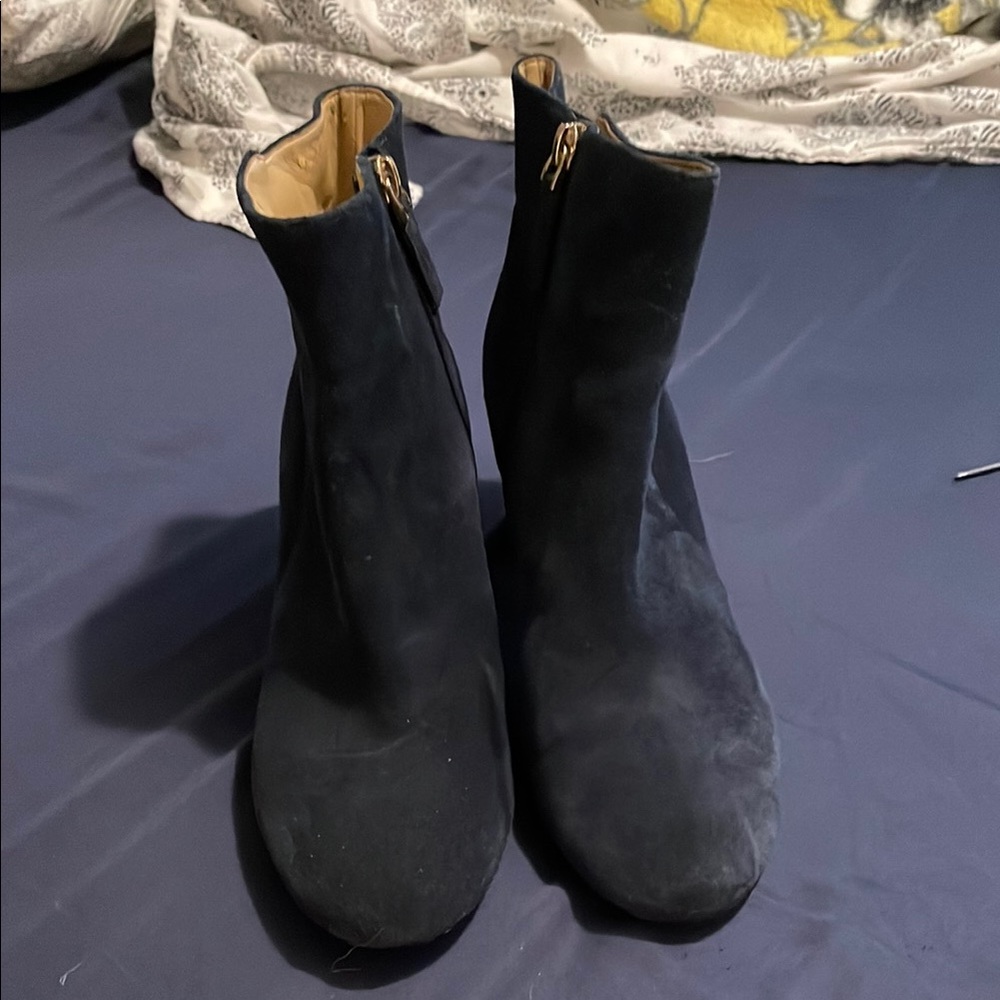 Elegant navy blue Ankle Boots